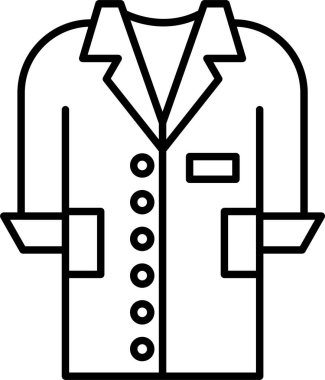 Ceket Çizgisi Simgesi Tasarımı