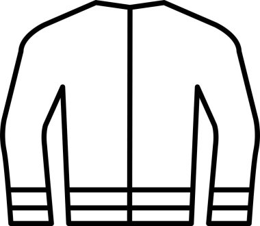 Ceket Çizgisi Simgesi Tasarımı