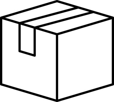 Paket satırı simgesi tasarımı