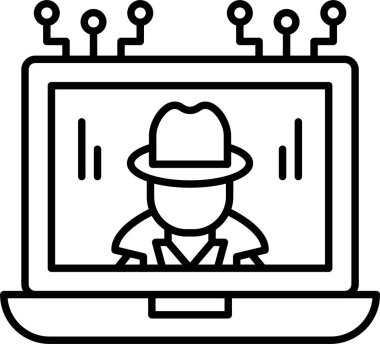 Dolandırıcılık Satırı Simgesi Tasarımı