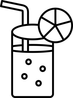 Limonata Çizgisi Simgesi Tasarımı