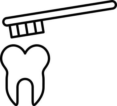 Fırçalama Satırı Simgesi Tasarımı