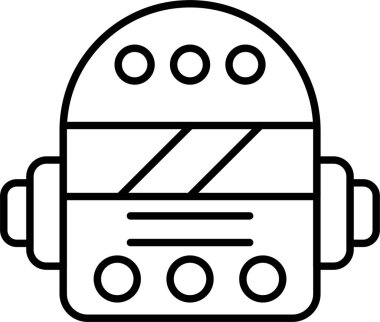 Kaynak Maskesi Satır Simgesi Tasarımı