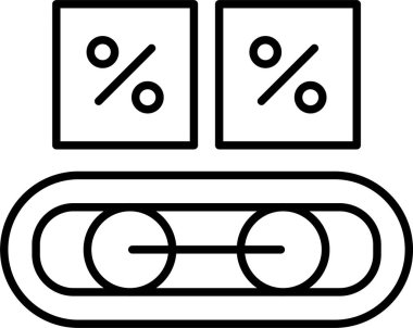 Taşıyıcı Band Satır Simgesi Tasarımı