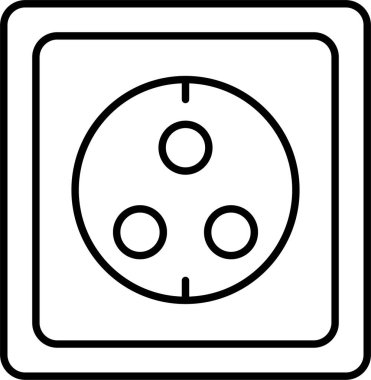 Wall Soket Satır Simgesi Tasarımı