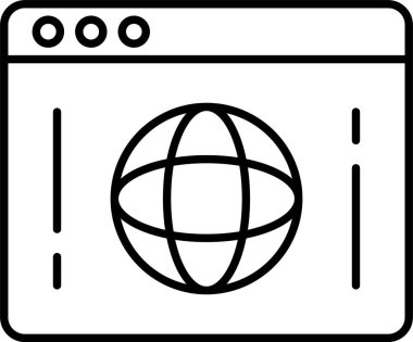 Web Sitesi Satır Simgesi Tasarımı