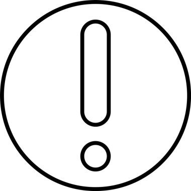 Ünlem İşareti Satır Simgesi Tasarımı