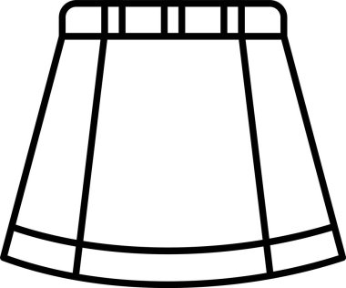 Etek Çizgisi Simgesi Tasarımı