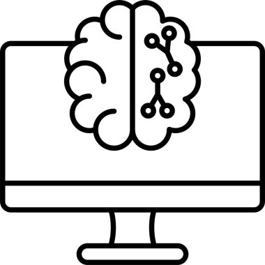 Makine Öğrenme Satırı Simgesi Tasarımı