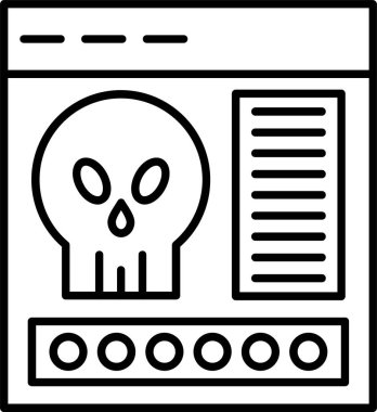 Kötü Yazılım Satırı Simgesi Tasarımı