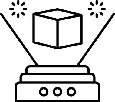 Hologram Satır Simgesi Tasarımı