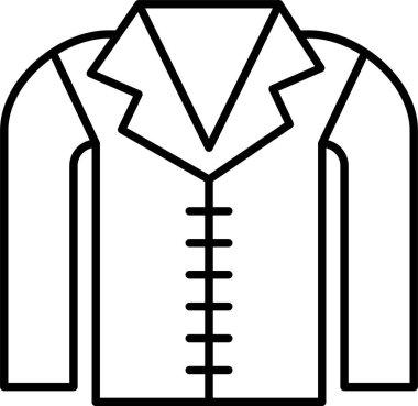 Ceket Çizgisi Simgesi Tasarımı