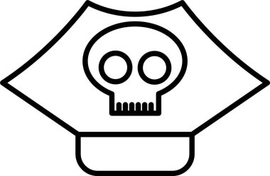 Korsan Şapkası Satır Simgesi Tasarımı