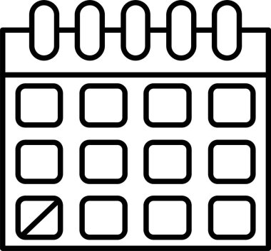 takvim çizgisi simgesi tasarımı