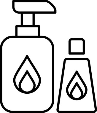 Temizlik Ürünleri Satır Simgesi Tasarımı