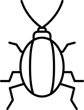 Hamamböceği Çizgisi Simge Tasarımı