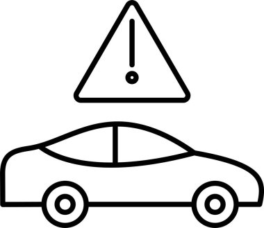 Trafik Sıkışma Hattı Simgesi Tasarımı