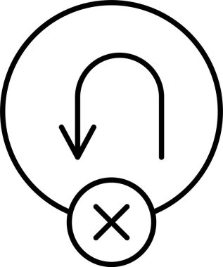 U Dönüş Satırı Simgesi Tasarımı Yok