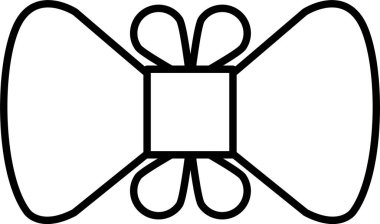 Bowtie Çizgisi Simge Tasarımı