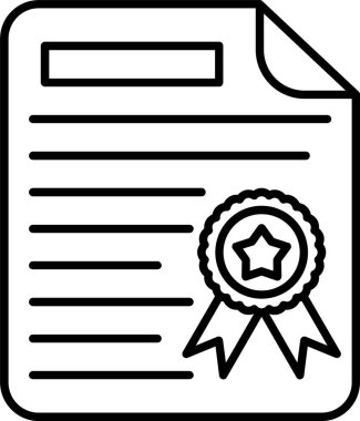 Diploma Satırı Simgesi Tasarımı