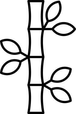 Bambu satırı simgesi tasarım