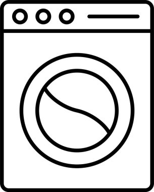 Çamaşır Satırı Simgesi Tasarımı