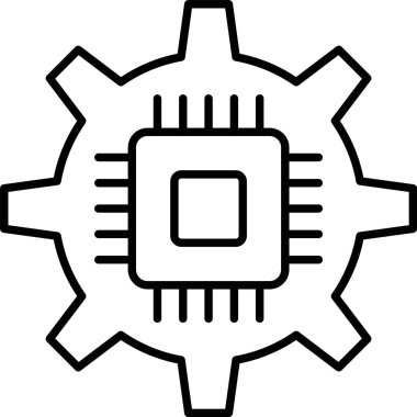 Devre çizgisi simgesi tasarımı