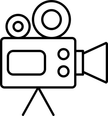 Video Kamera Satırı Simge Tasarımı