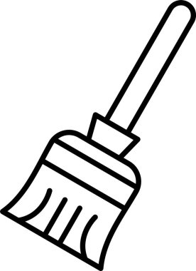 Süpürge Satırı Simgesi Tasarımı