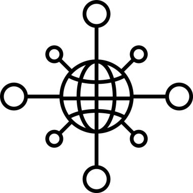 Ağ satır simgesi tasarım