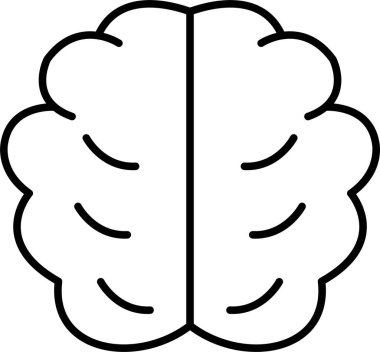 Beyin Çizgisi Simgesi Tasarımı