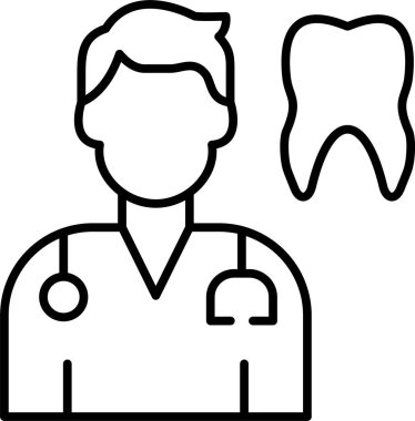 Dişçi Satır Simgesi Tasarımı
