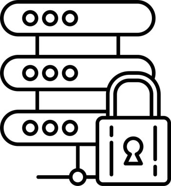 Veri Koruma Satırı Simgesi Tasarımı