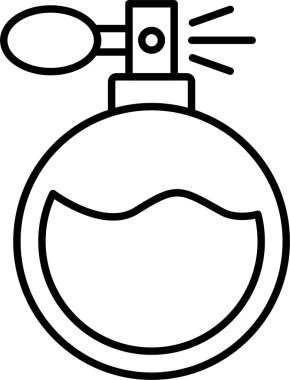 Parfüm Çizgisi Simgesi Tasarımı