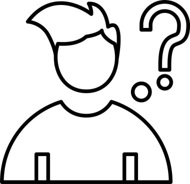 Soru çizgisi simgesi tasarımı