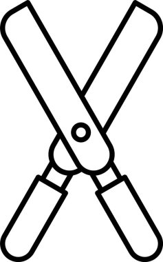 Çimen Kesme Çizgisi Simgesi Tasarımı