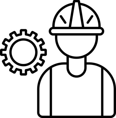 Worker Line Simgesi Tasarımı