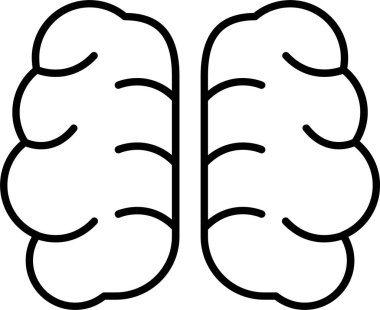 Beyin Çizgisi Simgesi Tasarımı