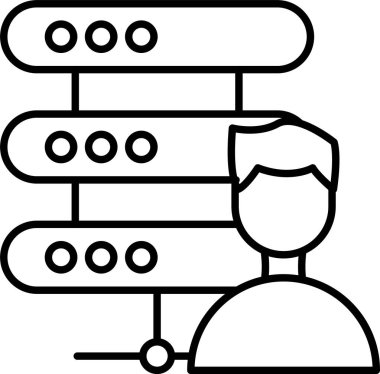 Veri Bilimcisi Satır Simgesi Tasarımı