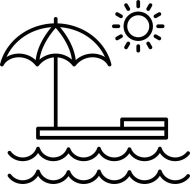 Yaz Çizgisi Simgesi Tasarımı