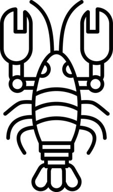 Istakoz Satırı Simgesi Tasarımı