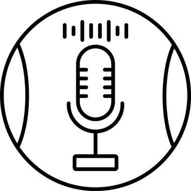 Ses Kaydedici Satır Simgesi Tasarımı