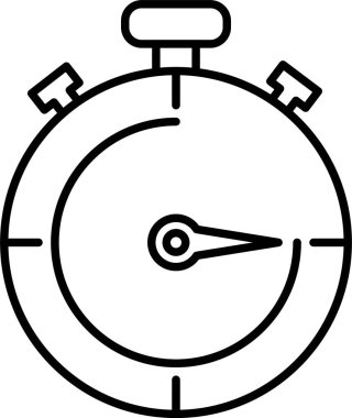 Kronometre satırı simgesi tasarım