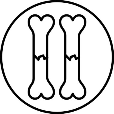 Kemik Çizgisi Simgesi Tasarımı