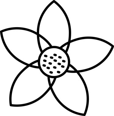 Kiraz Çiçeği Satırı Simgesi Tasarımı