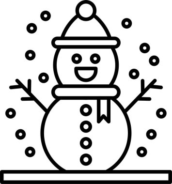 Kardan Adam Çizgisi Simge Tasarımı