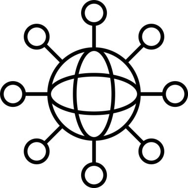 Ağ satır simgesi tasarım