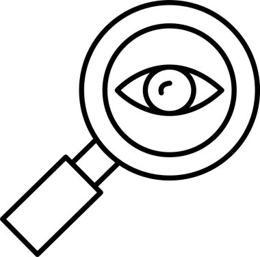 Oftalmoloji Satır Simgesi Tasarımı