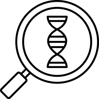 Biyoloji Çizgisi Simge Tasarımı