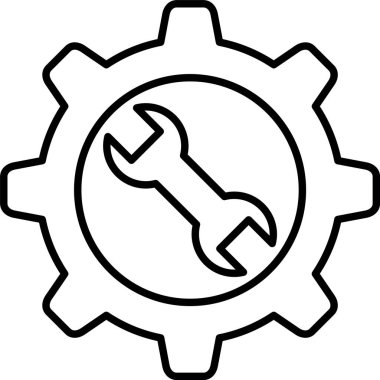 Bakım Satırı Simgesi Tasarımı